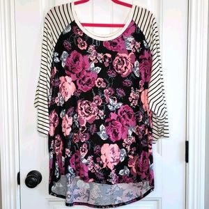Maurices Floral Print 24/7 Tee